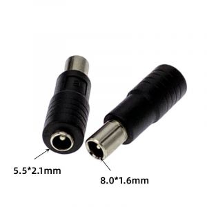 1 pièces 5.5*2.1mm prise femelle à 8.0*5.6mm 1.6mm broche mâle prise connecteur d'alimentation cc adaptateur ordinateur portable pour Xiaomi Balance Scooter - Neuf