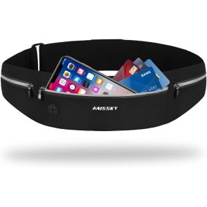 KALANKA-Ceinture de Course Sacs Bananes de Sport,Etanche Running Belt, Porte Téléphone Sport Léger pour Entraînements de Gym, Jogging, Voyages et Activités en Extérieur - Neuf