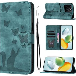 KAL-Housse Protection Pour Honor 200 Smart 5G 6.8 Pouces Mat&eacute;riau En Cuir Pu Coque Honor 200 Smart Avec Fentes Pour Cartes Coque Honor 200 Smart Violet - Neuf