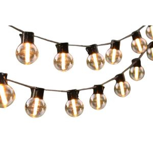 Lot De 2 Guirlandes Lumineuses Solaires Led &Eacute;tanches Pour &Eacute;clairage D&eacute;coratif Ext&eacute;rieur, Id&eacute;ales Pour Les &Eacute;v&eacute;nements Et Le Camping. - Neuf