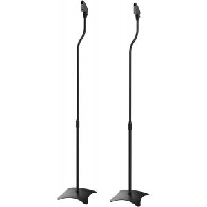 Support De Sol Universel Bh08-B Pour Haut-Parleurs Support De Pied Hauteur R&eacute;glable Canal De C&acirc;ble Support Pour Domicile/Bureau Noir[YIN4181886] - Neuf