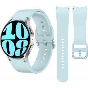 Watchband Pour Samsung Galaxy Watch 7 6 5 4 40mm 44mm/Galaxy Watch6 Classic 43mm 47mm/Galaxy Watch Fe 2024, 20mm Bracelet De Montre En Silicone Étanche Pour Femme Et Homme (Vert Me[Bra572375] - Neuf