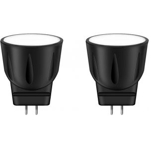 Kal-Mr8 12v Lampe Led, Blanc Chaud 2700k Mr8 Ampoule Led 2w 12v Gu4, Lampe Halogène De Remplacement 10w 20w, Non Dimmable, Col Court 2 Pièces - Neuf