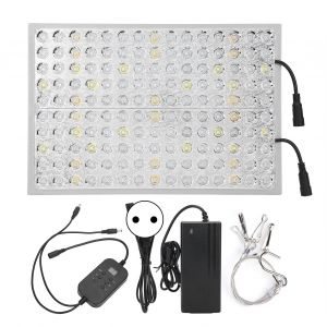 HJLIAN Lampe de croissance horticole 300 W 150 LED a spectre complet avec variateur de luminosite et alimentation pour serre, prise UE 100-240 V - Neuf