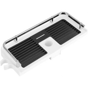 Étagère sans perforation Porte-plateau évidé Organisateur de support de colonne montante de douche de salle de bain réglable - Neuf