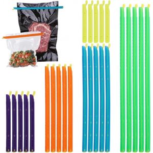 Mevronisshop-25 Fermeture Sachet Alimentaires Clips, Anylock, Pince Sachet Alimentaire Sac R&eacute;utilisables, Pour Stockage Cuisine, Sceller Les Sacs Alimentaires, La Maison - Neuf