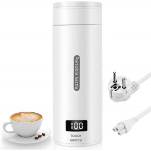 Coupe D'Eau Électrique De Voyage, 3 En 1 Mini Bouilloire Portable Tasse D'Eau De Chauffage Électrique, Petit Mini Dortoir Maison, Tasse De Chauffage Portable Pour Les Voyages (Blan[BOU9180318] - Neuf