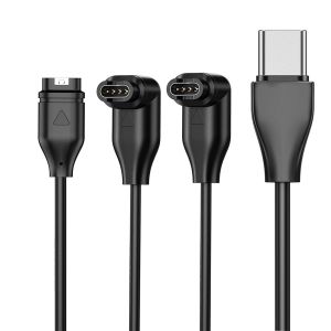 LETNERNY-Lot De 3 C&acirc;bles De Charge Usb-C Vers Garmin Watch Pour Garmin Watch Pour Fenix 8/7/7X/7S/6/E, Venu 3/3S/2S/Sq,Forerunner 165/965/955/945/265/255/55/45, Vivoactive 5/4S, Epix Pro 2, Instinct, - Neuf