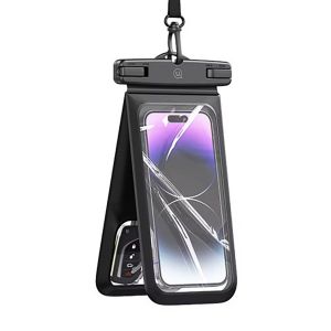 &Eacute;tui &Eacute;tanche pour Smartphone 7' Double Poche IP68 Usams Noir - Neuf
