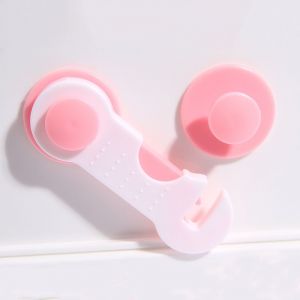 Rose 12pcs La Sécurité Des Enfants Serrures De Porte, Placard Détient Et Loquets Magnétiques De Sécurité Enfant Verrou De Placard Tiroir Verrous Verrou Plat Pour Les Tiroirs, Les Portes - Neuf