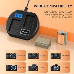 Batteries Np-Fw50 1800Mah Lot De 2 + Chargeur Rapide 10W Usb-C ¿ Compatibles Avec Sony Alpha A6000 A6300 A6400 A6500 Zv-E10 A7 Ii A7R Ii A7S Ii Rx10 Ii Iii Iv Nex-5/6/7 - Neuf