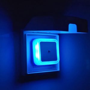 [Lot De 3] Veilleuse Led Sur Prise,Veilleuse Prise Electrique Enfant,Veilleuse De Nuit Avec Capteur De Lumi&egrave;re,Veilleuse Murale Veilleuse Chambre,Pourb&eacute;b&eacute;/Salon/Cuisine/Escalier/Couloir(Bleu) - Neuf