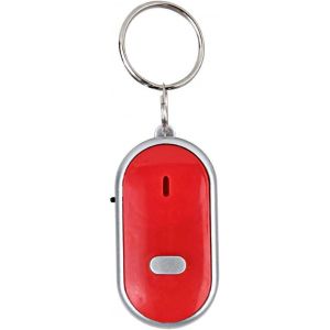 KALANKA-Localisateur de Cl&eacute; Sifflet &eacute;lectronique Recherche de Cl&eacute; Commande Vocale Dispositif Anti-Perte Sifflet Recherche de Cl&eacute; Traceur de Porte-cl&eacute;s(Rouge), Syst&egrave;me D'alarme, Alarme - Neuf