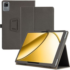 Coque Compatible Avec Blackview Tab 60 Wifi/Tab 60 Pro 10 Pouces, Housse Etui De Slim Léger Avec Dragonne, Pu Flexible Cover Avec Multi-Angle Fonction Support, Noir - Neuf