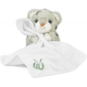 Bébé Léopard Des Neiges En Peluche|Inclut Une Couverture|Animal Safari Doux Et Moelleux|Jouet En Peluche Pour Nouveau-Nés Et Bébés|Naturli Écologique,White - Neuf