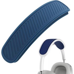 KALANKA-Housse de bandeau de rechange en silicone lavable compatible avec les &eacute;couteurs Apple AirPods Max, doux et confortable, bleu fonc&eacute; - Neuf