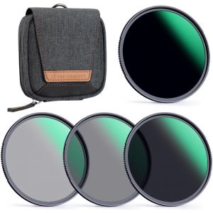 Kit de Filtres Densité Neutre 82mm ND4 ND8 ND64 ND1000 Haute-définition Résistant à l'eau Anti-Rayures Antiréfléchissante pour Objectif Appareil Photo Reflex Numérique - Neuf