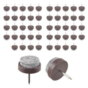 Upperx 50pcs Chaise Jambe Sol Feutre Coussin Skid Glide Bricolage Protecteurs D'ongles 20mm Dia - Neuf