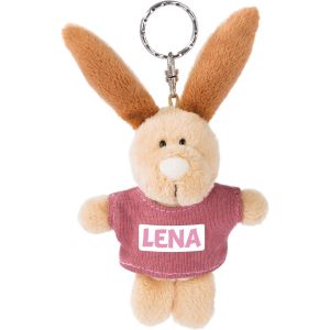 KAL-Lena 44635 Porte-Cl&eacute;s Lapin Avec T-Shirt Beige 10 Cm - Neuf
