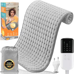 &reg; Super Couverture &Eacute;lectrique Premium Avec 10 Modes De Temp&eacute;rature + Sac De Transport En Cadeau | Coussin &Eacute;lectrique Lombaire | Tapis Pour Le Dos Et Le Cou | Couverture Thermique Pour Douleurs - Neuf