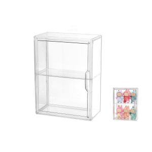 Vitrine en acrylique transparente pour objets de collection LABUBU, avec un s&eacute;parateur, 27 x 14 x 36 cm - Neuf