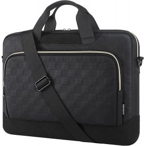 CHECARZHN--NO1-17 Pouces Sacoche Pour Ordinateur Portable 17.3 Pouces Mallette Pour Ordinateur Portable 17 Pouces Hommes Femmes Affaires Bureau Travail Sacoche Ajustable Sac De Mes rie, Noir - Neuf