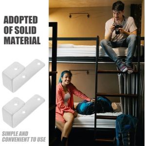 Lot De 6 Crochets D'Échelle De Lit Superposé Crochets En J En Métal Robuste Revêtement Pvc Crochets Utilitaires Cintre De Matériel Pour Le Garage À La Maison - Neuf