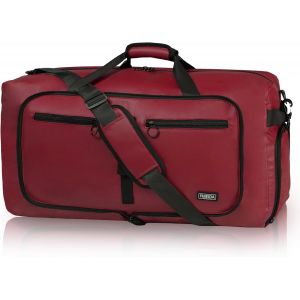 KALANKA-Sac de Voyage Pliable 65L u2013 Grand Sacs de Sport Imperm&eacute;able avec Compartiment &agrave; Chaussures pour Homme et Femme, Sac Weekend L&eacute;ger, Id&eacute;al pour Gym, Camping, Randonn&eacute;e, Maternit&eacute; - Neuf