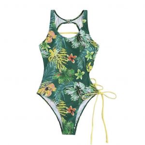 Femmes Creux Une Pièce Maillot De Bain Dames Lace Up Maillot De Bain Sans Dos - Neuf