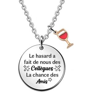 Kal-Colliers Meilleure Amie Cadeaux D'anniversaire Pour Femmes Hommes Pendentif Collier Collègues Noël Souvenir Amitié Apprécier Bijoux Ami Graduation Adieu Retraite Fleur Souvenir - Neuf