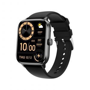Montre Connect&eacute;e Sport &Eacute;tanche Avec Suivi Sant&eacute; Et Notifications Noir Yonis - Neuf