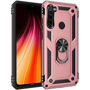 Kal-Coque Xiaomi Redmi Note 8t, Avec Anneau Support, Coque Etui Housse Redmi Note 8t Antichoc Militaire [Tough Armor] Heavy Duty Shock Proof Protective Housse Pour Xiaomi Redmi Note 8t- Rose Or - Neuf