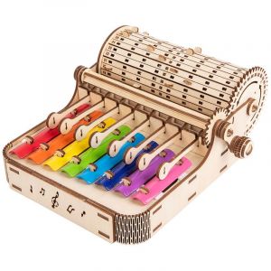 Instruments Puzzles en bois 3D Modèle de piano mécanique Puzzle musical en bois 3D Jouets musicaux Xylophone Tambour Piano Jouet pour bébé Musique Frapper au piano Tout-petit - Neuf