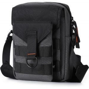 nzqaf-Grand Sac Banane Sac Banane pour Femmes Sac de Taille de Mode Dames et Hommes Sports Noir Sac de Ceinture étanche pour Le Voyage iPhone Travailleur Camping Randonnée Fitness Vélo Chasse - Neuf