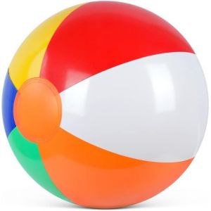 KAL-Ballon De Plage Gonflabl, Ballons De Plage Gonflables Portables, Ballons De Piscine, Ballons De Plage Diamètre 40 Cm Pour Les Vacances, La Piscine, Les Fêtes - Neuf