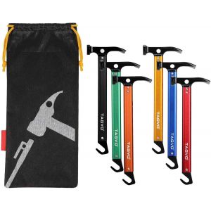 Eryi-Marteau De Camping De, Marteau De Tente En Aluminium Multifonctionnel De Camping De Mallet Avec Le Solvant De Tente - Neuf