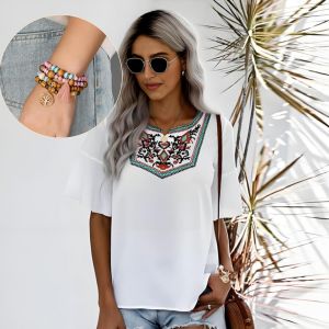 2 Pi&egrave;ces Bracelet Femme,Style Boh&egrave;me Bijoux Femme,Unisexe Bracelet Elastique,Arbre De Vie Perle Bracelets,Extensible Perles Bracelets Pour Les Fianc&eacute;es Les Epouses M&egrave;res Couples - Neuf