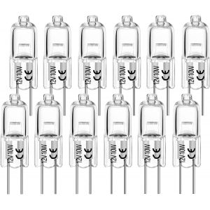 Kalanka-Ampoule Halog&egrave;ne G4 10w 120lm T3 Lampe Bi-Pin Ac/Dc12v Pour Lumi&egrave;re Puck, Lustre, &Eacute;clairage Sur Rail,Track Lighting, Blanc Chaud 2700k,12 Packs - Neuf