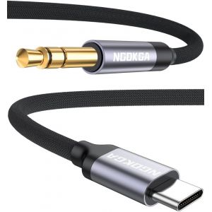 KALANKA-Câble adaptateur USB C vers auxiliaire de type C vers 3,5 mm pour iPhone 15"" - Jack audio casque stéréo cordon voiture compatible avec Galaxy S24 S23 S22 S21, Pixel 8 7 6 5 - Neuf