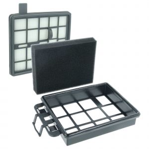 vhbw 1x filtre en mousse, 1x filtre HEPA remplacement pour Nilfisk 12404730, 128389393 pour aspirateur - Neuf