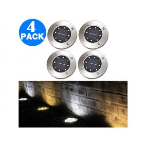 8 Lampes Solaires Led Au Sol Pour L'&eacute;clairage Des All&eacute;es Et Des Jardins Ext&eacute;rieurs - Neuf