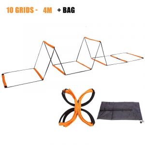 Échelle D'agilité Multifonctionnelle Pour Touristes,Entraînement De Football À Usage Multiple,Entraînement De Vitesse,Coordination Des Pieds,Équipement De Football -Orange-10 - Neuf
