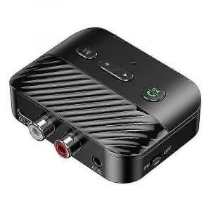 Bluetooth 5.3 voiture AUX Adaptateur Audio Récepteur 3.5mm Sans Fil Mains libres Appel Musique Adaptateur Audio pour - Neuf