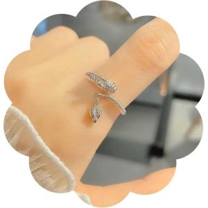 Kahfl-Bague Dragon Punk Or Bague Dragon Vintage Bague Ouverte Dragon Or Bague Dragon Ouverte Bague Dragon Ancienne Bague Empilable Bijoux Pour Femmes Et Filles - Neuf