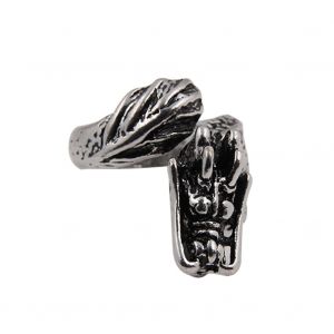 Bague Vintage En Alliage Pour Homme, Style Retro, Tete De Dragon - Neuf