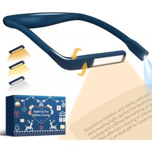 Tianyi-Liseuse Lampe De Lecture De Cou - Rechargeable Lampe Lecture Au Lit, 3 Couleurs Liseuse Led Flexible Lampe Tour De Cou Pour Livre Tricoter Couture Camping Réparation, Cadeau Homme Femme Lecteu - Neuf