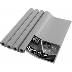 Mevronisshop-4x Protection Tiroir Cuisine 50cm De Large - Tapis Antid&eacute;rapant Tiroir Cuisine 50x150 Cm - Comme Fond Tiroir Cuisine Ou Protection Meuble Cuisine - 20 Autocollants De Tableau Inclus - Neuf