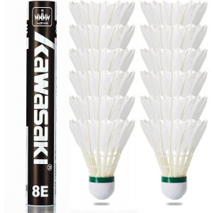 Lot De 12 Ballons Badminton - Vitesse 77 - Technologie Ouragan - Double Durabilit&eacute; - Kawasaki 10E - Excellent Avec Une Grande Stabilit&eacute; Et Durabilit&eacute; Pour Les Joueurs Professionnels - Neuf