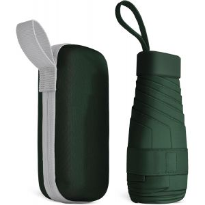 Parapluie De Voyage, Parapluie Coupe-Vent &Agrave; 8 Nervures, Petit Parapluie Portable Compact Pour Hommes Et Femmes, Parapluie Capsule, Mini Parapluie - Neuf