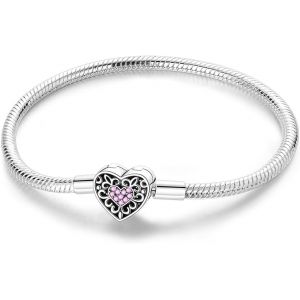 Eryi-925 Argent Chaîne Serpent Bracelet Pour Pandora Convient Pour Charms Européens Bracelet Perles Cadeau Pour Les Femmes - Neuf